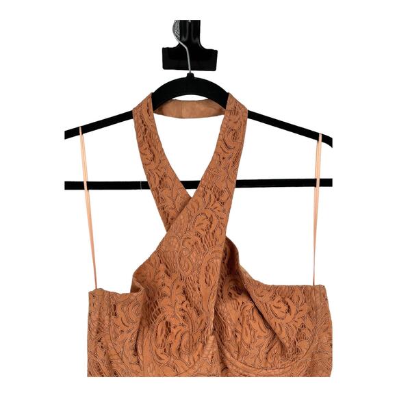 Bardot dress brown Riveria Corset size 8 L - Picture 4 of 13